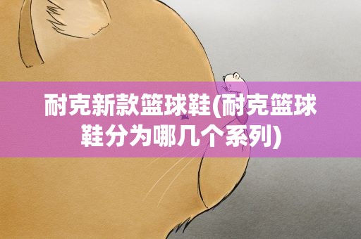 耐克新款篮球鞋(耐克篮球鞋分为哪几个系列)