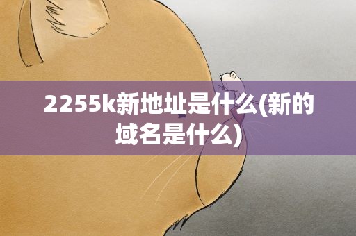 2255k新地址是什么(新的域名是什么)