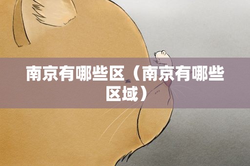 南京有哪些区（南京有哪些区域）