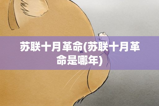苏联十月革命(苏联十月革命是哪年)