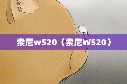索尼w520（索尼W520）