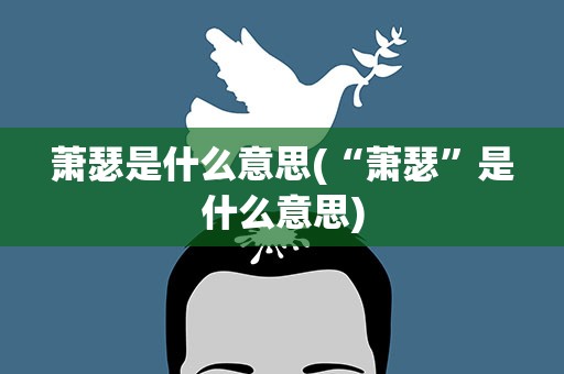 萧瑟是什么意思(“萧瑟”是什么意思)