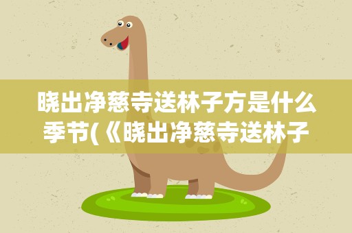 晓出净慈寺送林子方是什么季节(《晓出净慈寺送林子方》是写什么季节的)