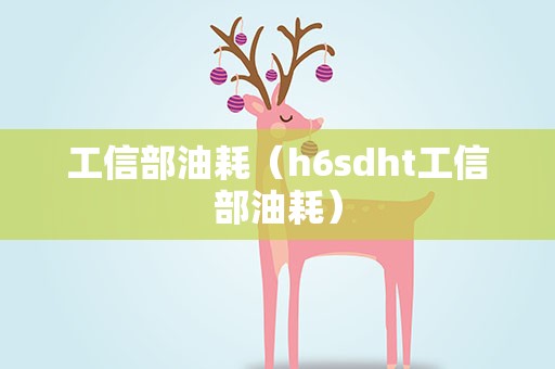 工信部油耗（h6sdht工信部油耗）