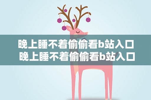 晚上睡不着偷偷看b站入口 晚上睡不着偷偷看b站入口网站