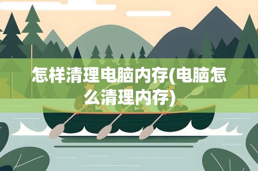 怎样清理电脑内存(电脑怎么清理内存)