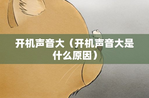 开机声音大（开机声音大是什么原因）