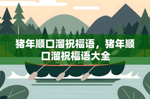 猪年顺口溜祝福语，猪年顺口溜祝福语大全