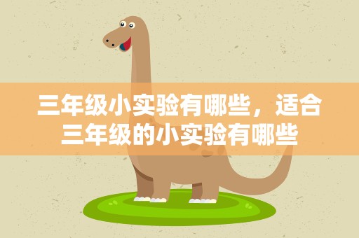 三年级小实验有哪些，适合三年级的小实验有哪些