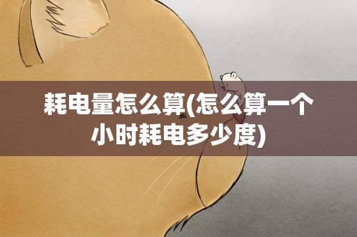 耗电量怎么算(怎么算一个小时耗电多少度)