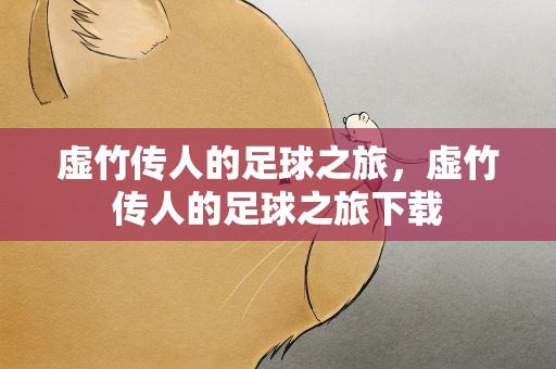 虚竹传人的足球之旅，虚竹传人的足球之旅下载