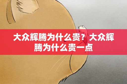 大众辉腾为什么贵？大众辉腾为什么贵一点