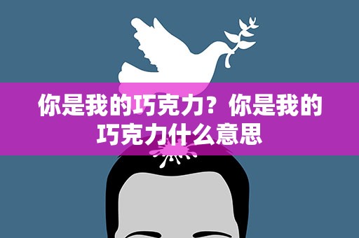 你是我的巧克力？你是我的巧克力什么意思