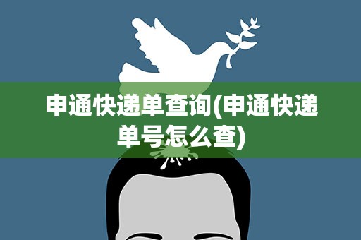 申通快递单查询(申通快递单号怎么查)