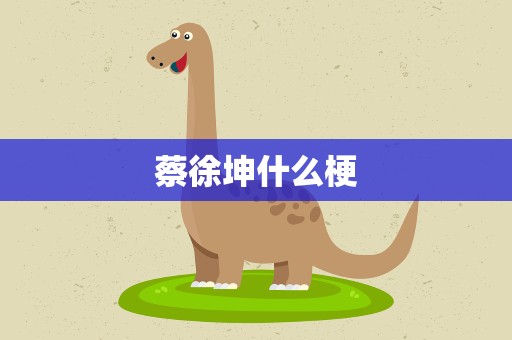 蔡徐坤什么梗