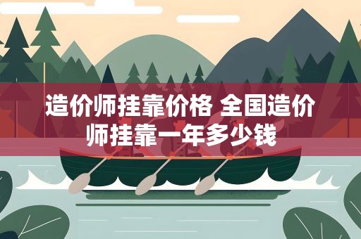 造价师挂靠价格 全国造价师挂靠一年多少钱