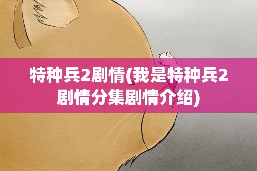 特种兵2剧情(我是特种兵2剧情分集剧情介绍)