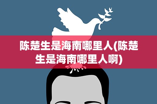 陈楚生是海南哪里人(陈楚生是海南哪里人啊)