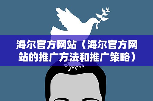 海尔官方网站（海尔官方网站的推广方法和推广策略）