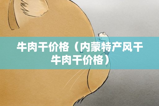 牛肉干价格（内蒙特产风干牛肉干价格）