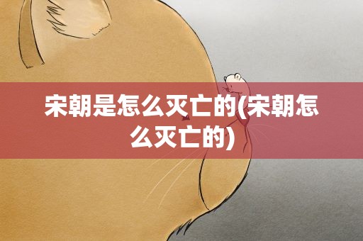 宋朝是怎么灭亡的(宋朝怎么灭亡的)