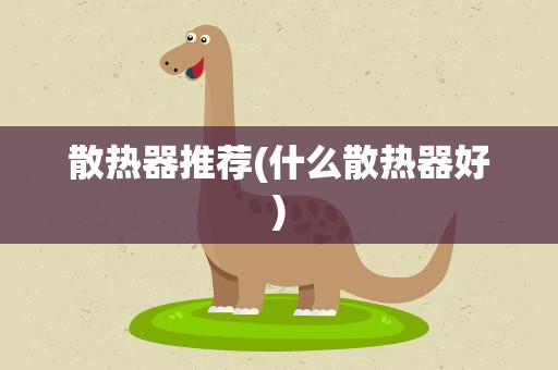 散热器推荐(什么散热器好)