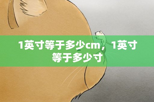 1英寸等于多少cm，1英寸等于多少寸
