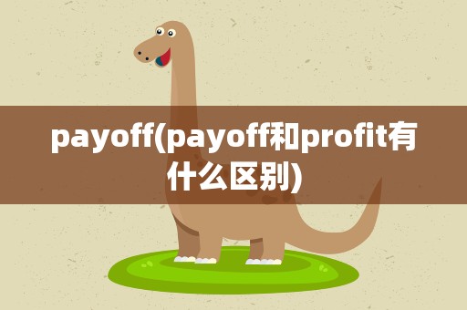 payoff(payoff和profit有什么区别)