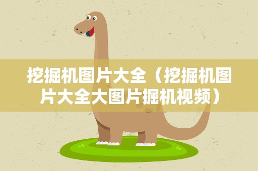 挖掘机图片大全（挖掘机图片大全大图片掘机视频）