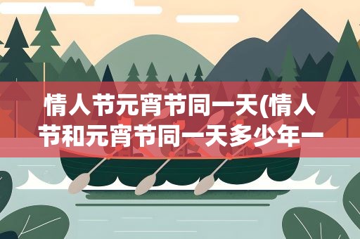 情人节元宵节同一天(情人节和元宵节同一天多少年一次)