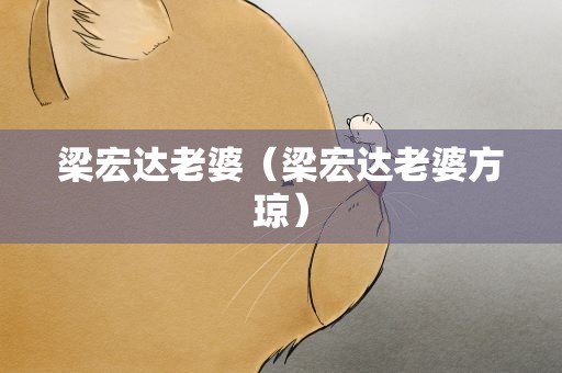 梁宏达老婆（梁宏达老婆方琼）