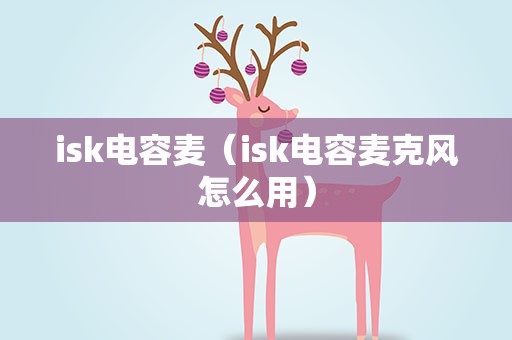 isk电容麦（isk电容麦克风怎么用）