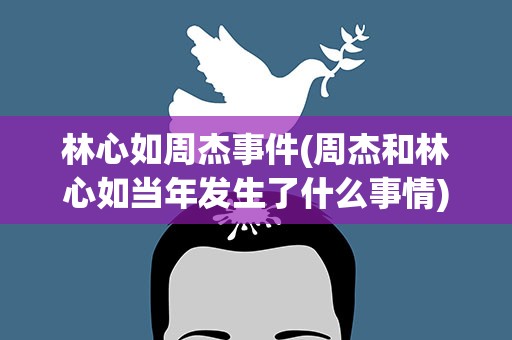 林心如周杰事件(周杰和林心如当年发生了什么事情)
