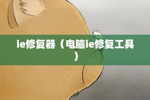 ie修复器（电脑ie修复工具）