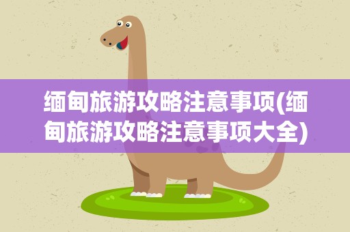缅甸旅游攻略注意事项(缅甸旅游攻略注意事项大全)