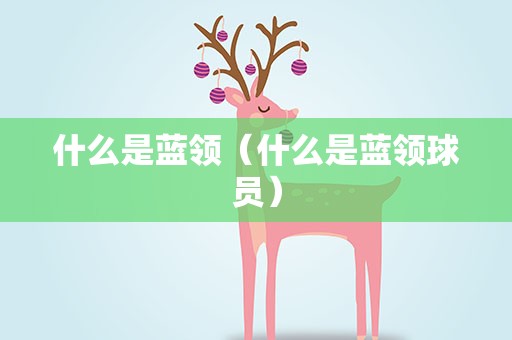 什么是蓝领（什么是蓝领球员）