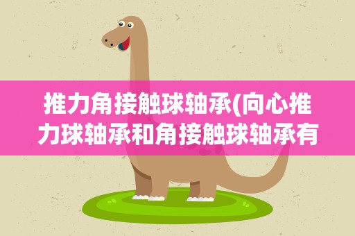 推力角接触球轴承(向心推力球轴承和角接触球轴承有啥区别)