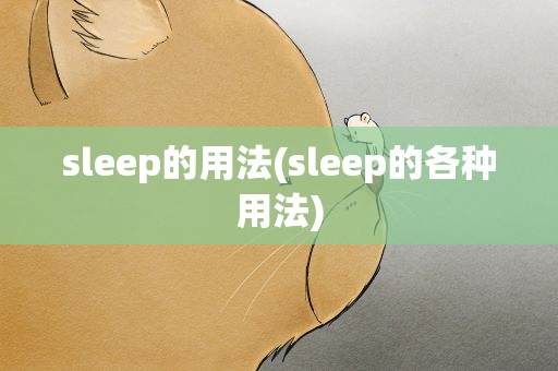 sleep的用法(sleep的各种用法)