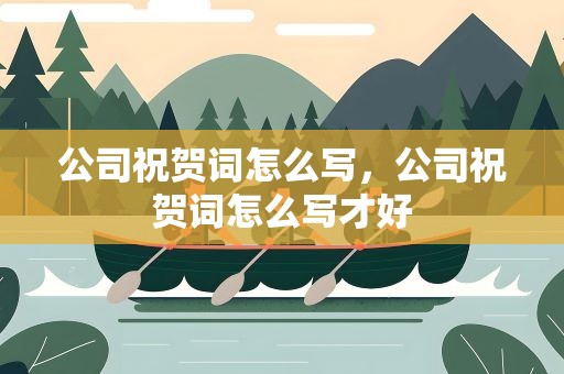 公司祝贺词怎么写，公司祝贺词怎么写才好