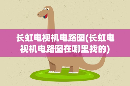 长虹电视机电路图(长虹电视机电路图在哪里找的)