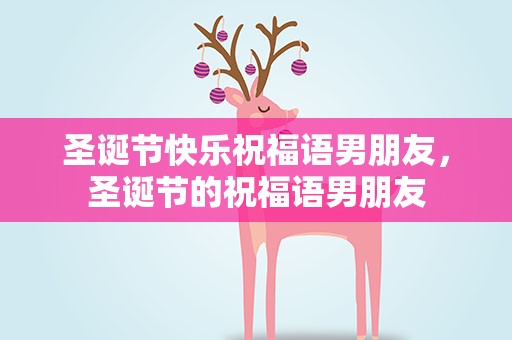 圣诞节快乐祝福语男朋友，圣诞节的祝福语男朋友