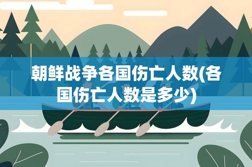 朝鲜战争各国伤亡人数(各国伤亡人数是多少)