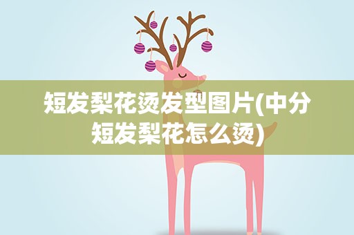 短发梨花烫发型图片(中分短发梨花怎么烫)