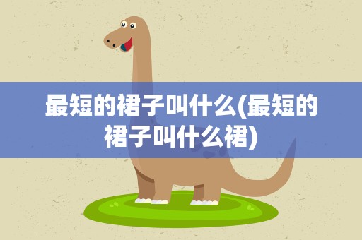 最短的裙子叫什么(最短的裙子叫什么裙)