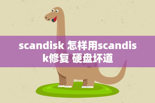 scandisk 怎样用scandisk修复 硬盘坏道