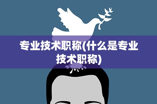 专业技术职称(什么是专业技术职称)