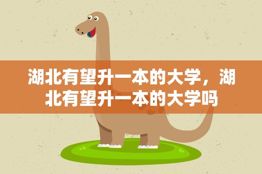 湖北有望升一本的大学，湖北有望升一本的大学吗