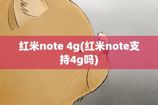 红米note 4g(红米note支持4g吗)