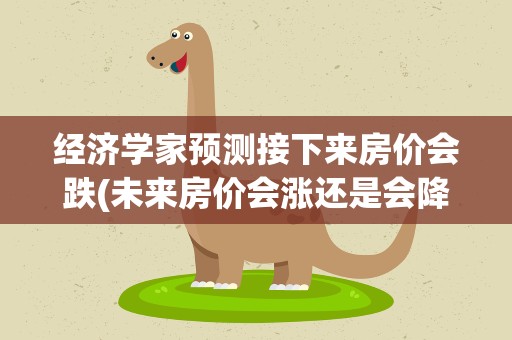 经济学家预测接下来房价会跌(未来房价会涨还是会降)