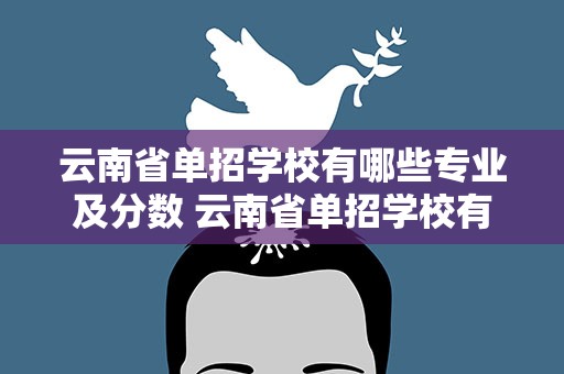 云南省单招学校有哪些专业及分数 云南省单招学校有哪些专业及分数线